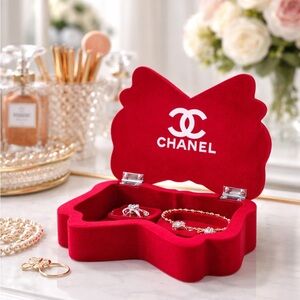 Chanel Red Butterfly Jewelry Box